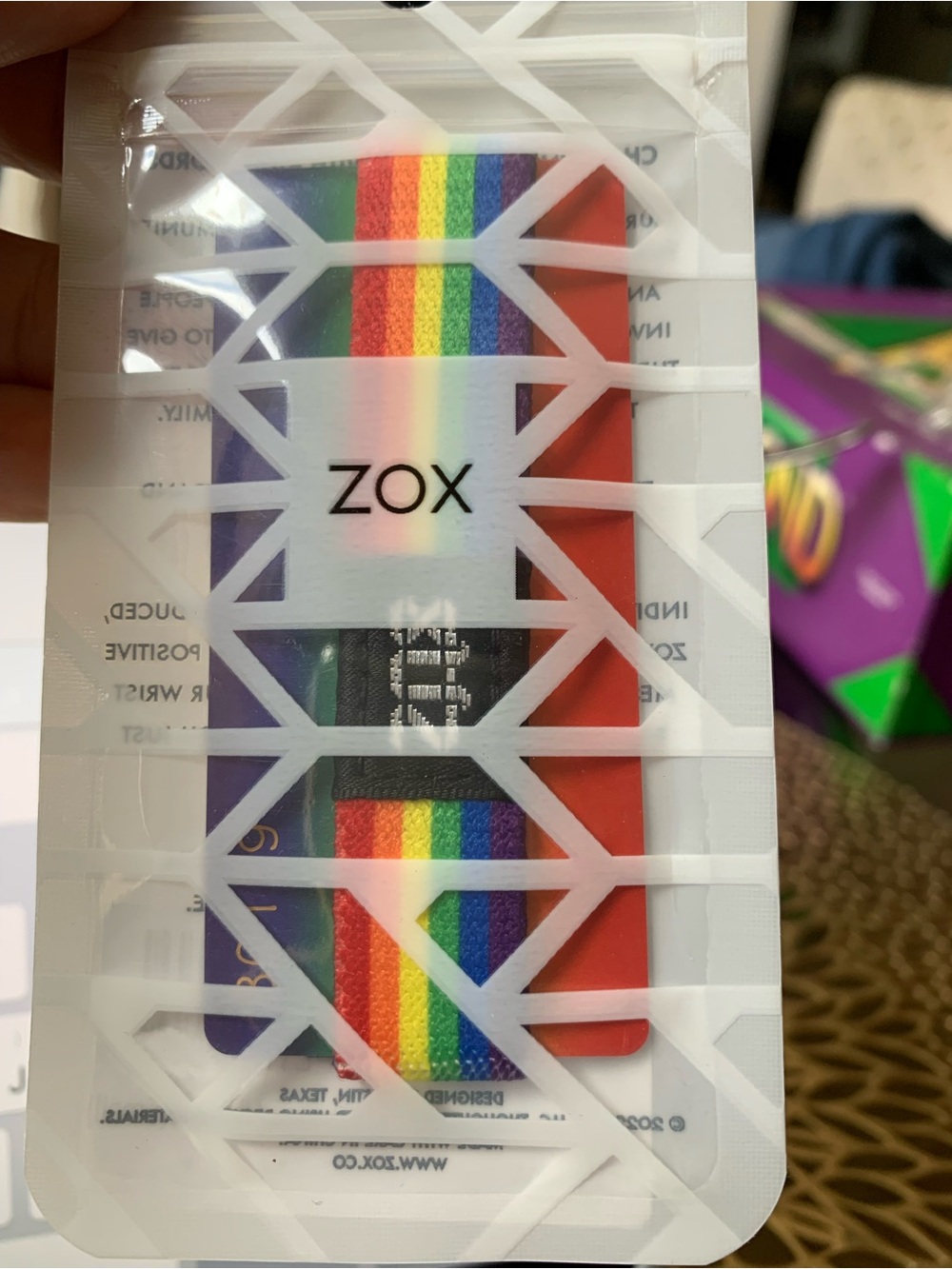 ZOX Rainbow Stripe Wristband - Multicolor